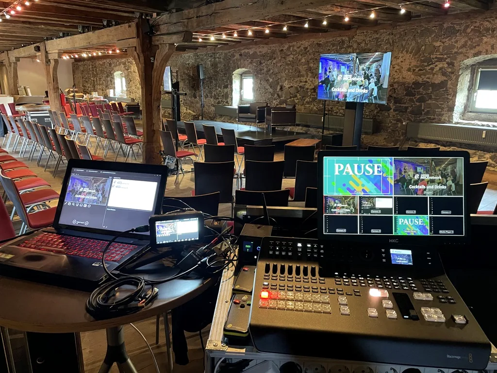 Blackmagic ATEM Videoregie mit Multiview, Präsentation und Live-Schnitt